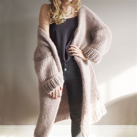 oversized knitted cardigan pattern